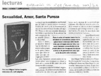 Sexualidad, amor, santa pureza