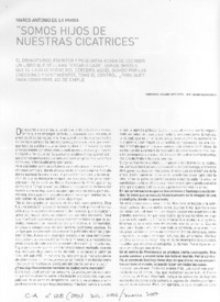 Somos hijos de nuestras cicatrices