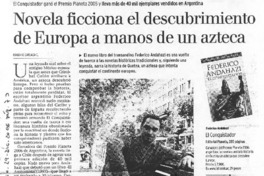 Novela ficciona el descubrimiento de Europa a manos de un azteca