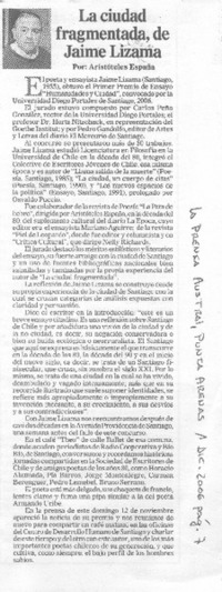 La ciudad fragmentada