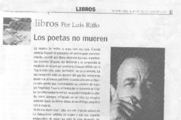 Los poetas no mueren