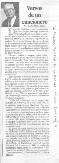 Versos de un cancionero