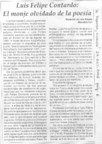 Luis Felipe Contardo: El monje olvidado de la poesía