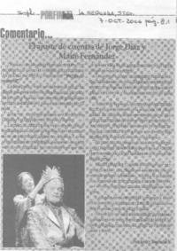 El ajuste de cuentas de Jorge Díaz y Maité Fernández