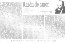 Razón de amor