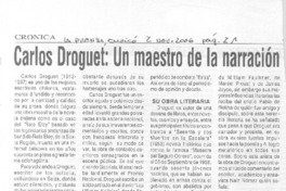 Carlos Droguet: un maestro de la narración