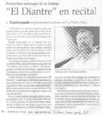 El Diantre" en recital