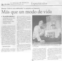 Más que un modo de vida