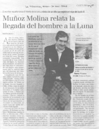 Muñoz Molina relata la llegada del hombre a la luna