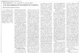Las desventuras de Sarmiento de Gamboa