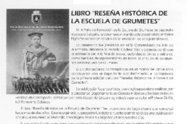 Libro "Reseña histórica de la Escuela de Grumetes"