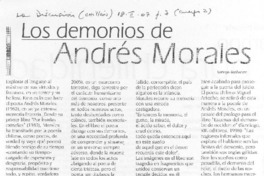 Los demonios de Andrés Morales