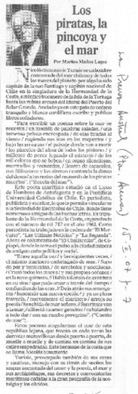 Los piratas, la pincoya y el mar