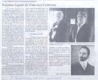 Rescatan legado de Francisco Contreras