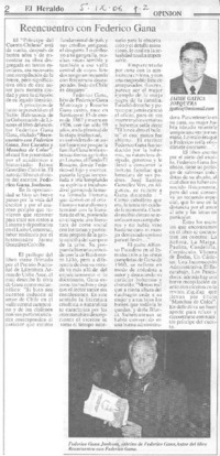 Reencuentro con Federico Gana
