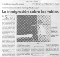 La inmigración sobre las tablas