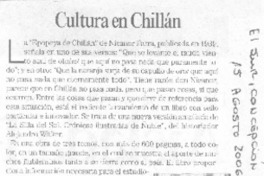 Cultura en Chillán