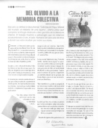 Del olvido a la memoria colectiva