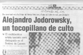 Alejandro Jodorowsky, un tocopillano de culto