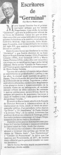 Escritores de "Germinal"