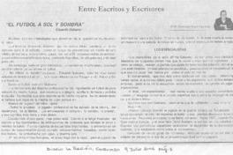 "El fútbol a sol y sombra"