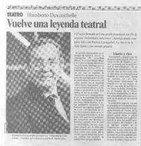 Vuelve una leyenda teatral
