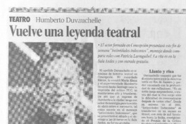 Vuelve una leyenda teatral