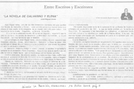 "La novela de Galvarino y Elena