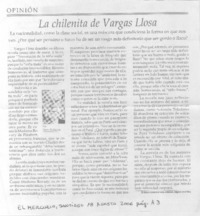 La chilenita de Vargas Llosa