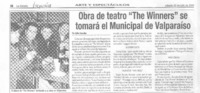 Obra de teatro "The Winners" se tomará el Municipal de Valparaíso
