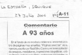 A 93 años