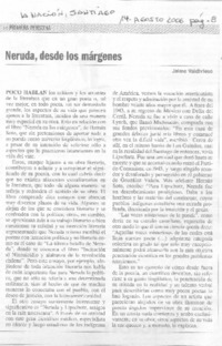 Neruda, desde los márgenes