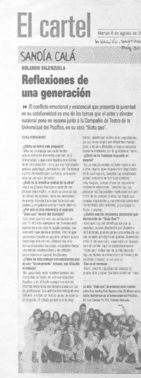 Reflexiones de una generación (entrevista)