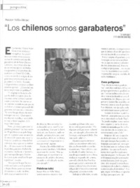 Héctor Velis-Meza: "Los chilenos somos garabateros"