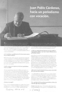 "He desarrollado mis convicciones políticas a través del periodismo" (entrevista)