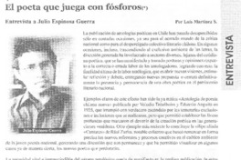 El poeta que juega con fósforos (entrevista)
