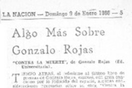 Algo más sobre Gonzalo Rojas