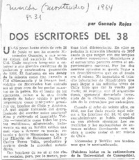 Dos escritores del 38