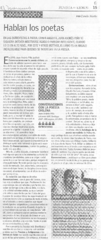 Hablan los poetas