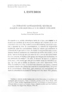 La ciudad de Santiago en el sentir de Joaquín Edwards Bello y de Jorge Edwards