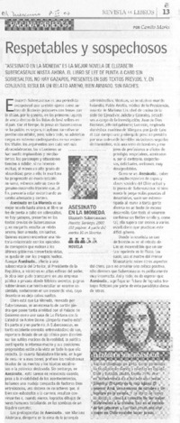 Respetables y sospechosos