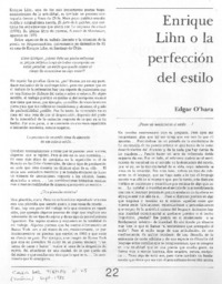 Enrique Lihn o la perfección del estilo (entrevista)
