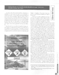 Las crisis vecinales del gobierno de Lagos