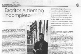 Esritor a tiempo incompleto