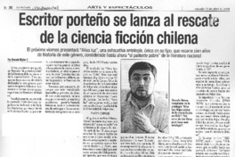 Escritor porteño se lanza al rescate de la ciencia ficción chilena