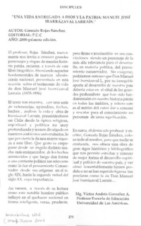 Una vida entregada a Dios y la patria: Manuel José Irarrázaval Larraín