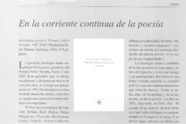 En la corriente continua de la poesía