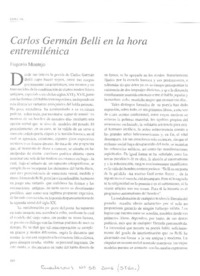 Carlos Germán Belli en la hora entremilénica