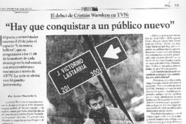 "Hay que conquistar a un público nuevo" (entrevistas)