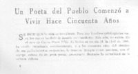 Un Poeta del pueblo comenzó a vivir hace cincuenta años